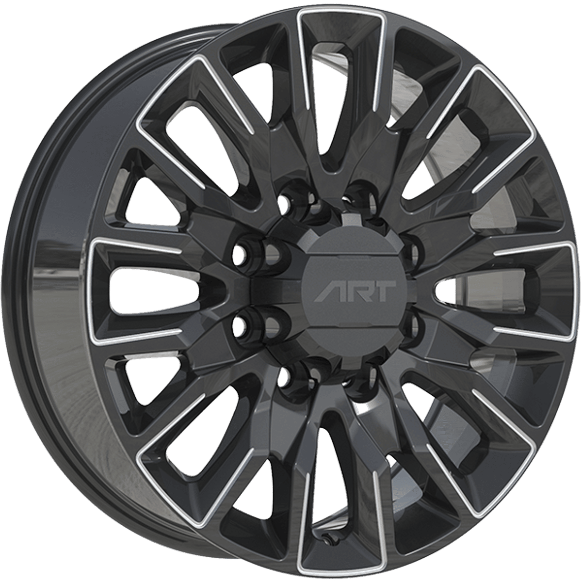 Art Replica Replica 414 – 20x8.5 – 8x180 – Gloss Black - Milled Edge Wheel