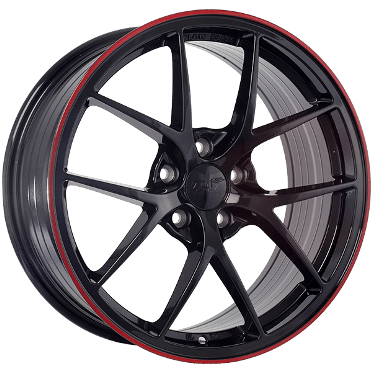 Dai Wheels Sky – 18x8 – 5x114.3 – Gloss Black - Red Line