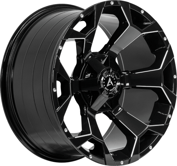 Armed Off-Road Bomber – 20x10 – 5x139.7/5x150 – Gloss Black Milled Wheel