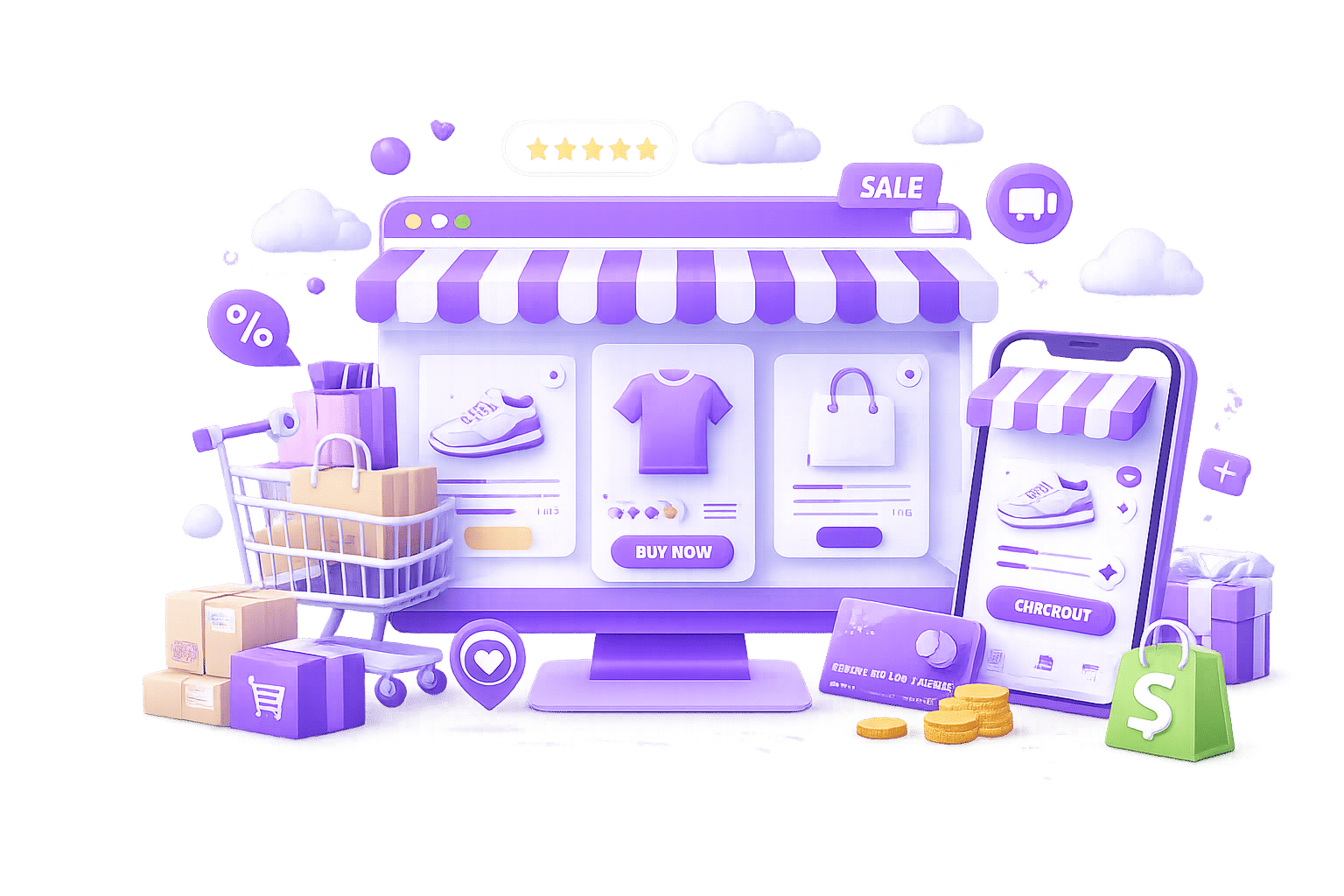 eCommerce service visual