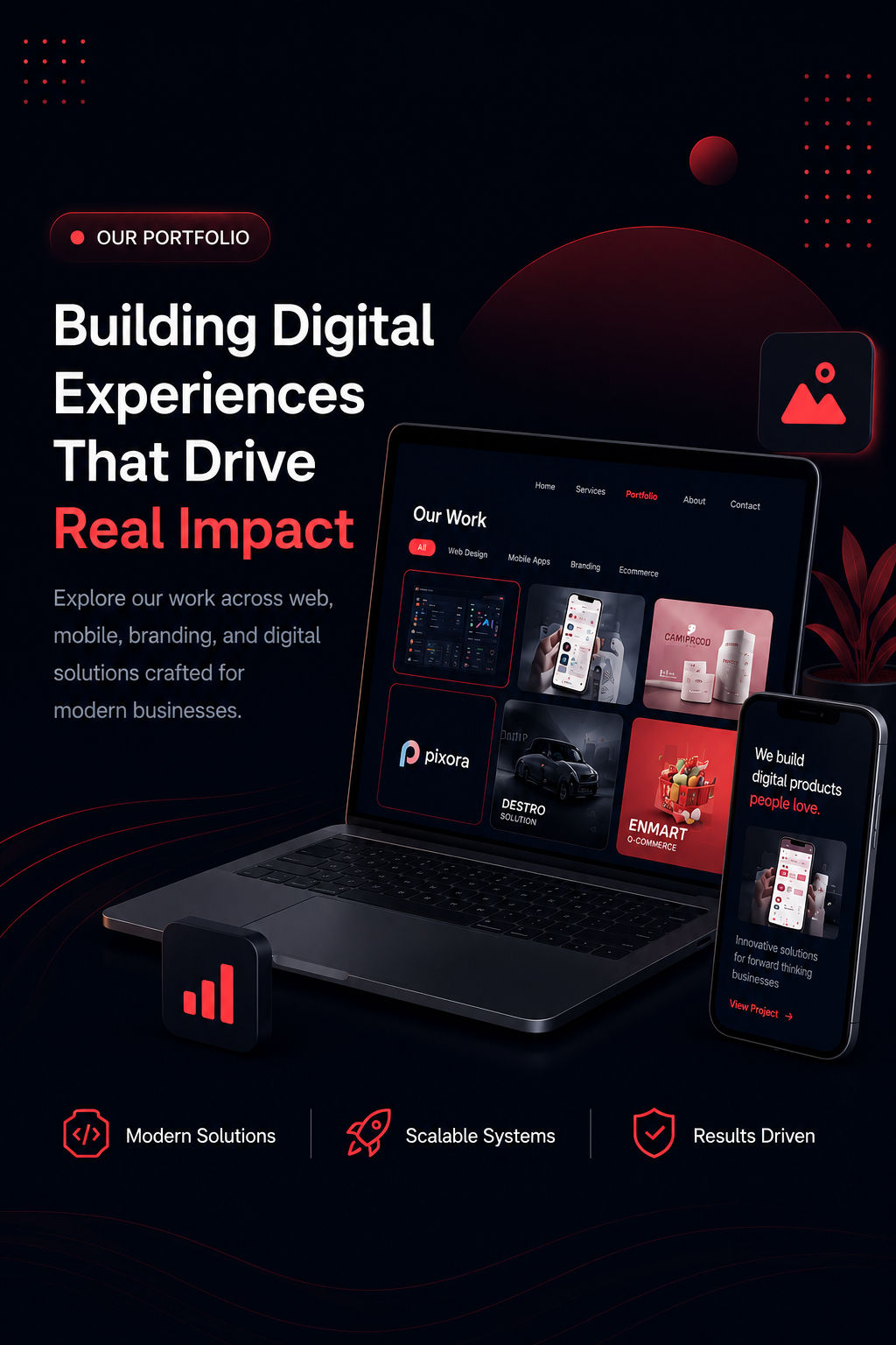 TechBuds portfolio hero banner