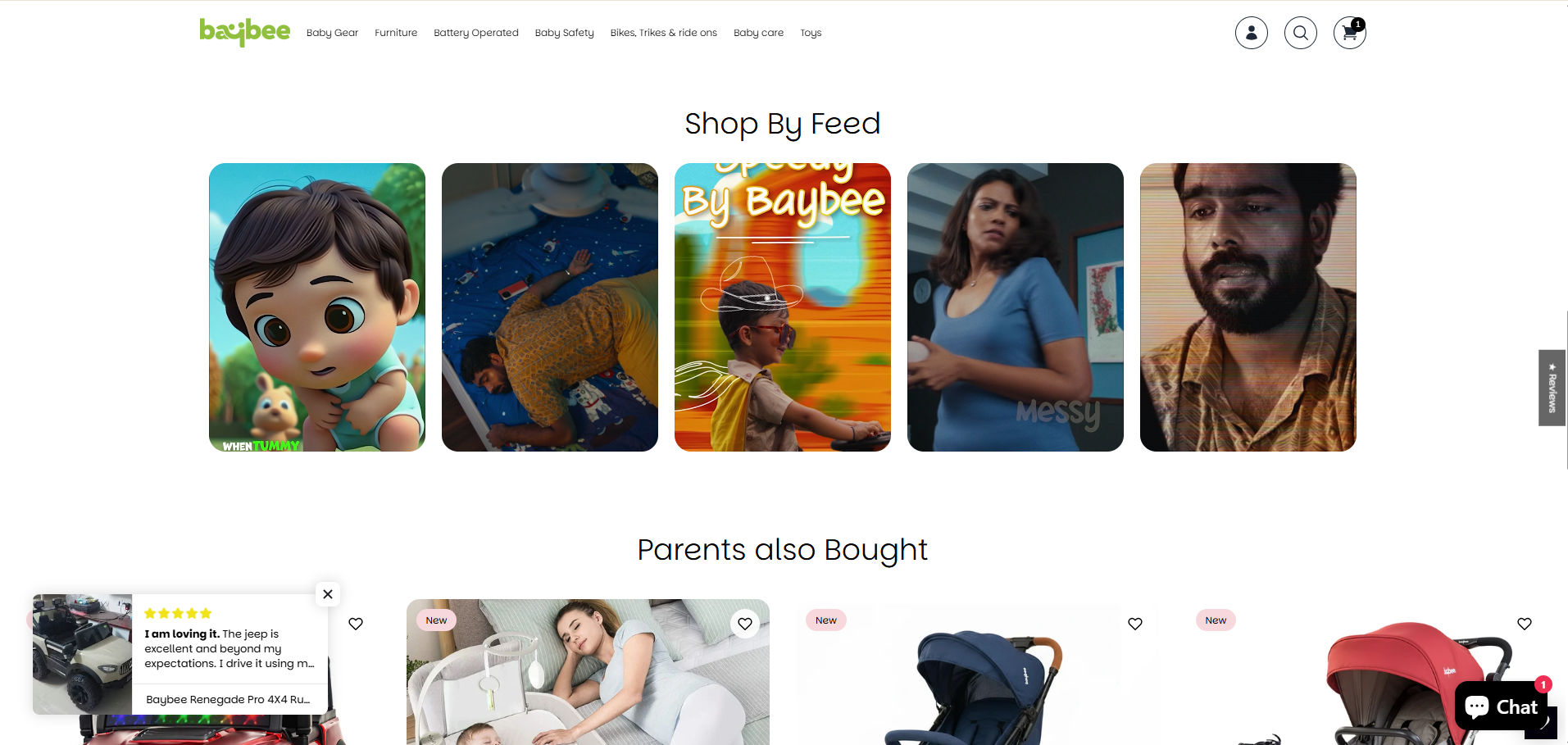 Baybee Commerce Experience preview