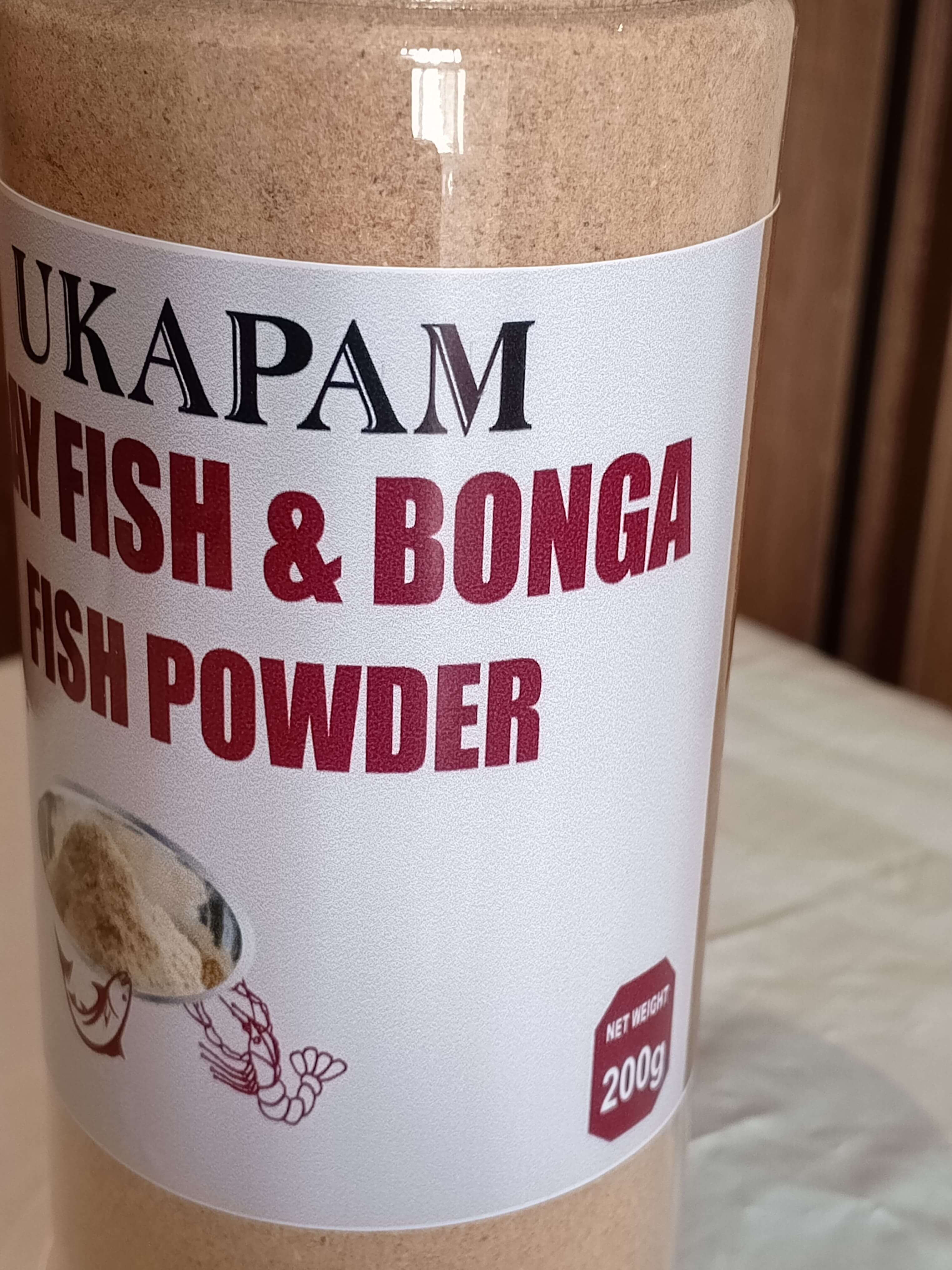 Ukapam Crayfish & Bonga Fish Powder — close-up