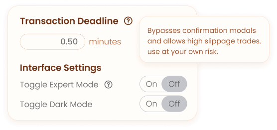 Toggle Expert Mode