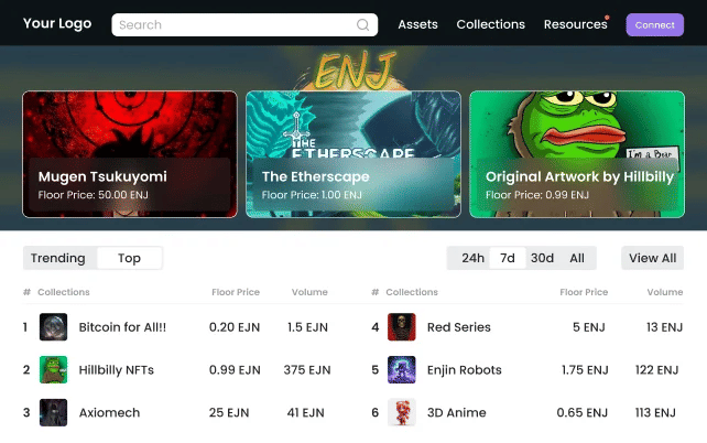 white label enjin clone script software