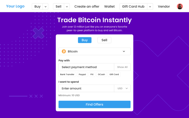 paxful clone script slide1