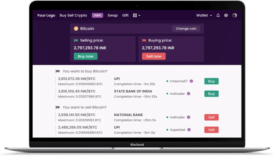 Remitano clone script dashboard overview