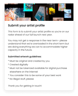 Join as an Artist