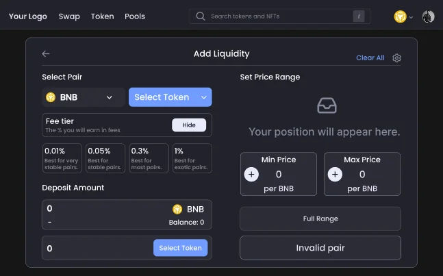 White Label Decentralized Exchange Demo 3