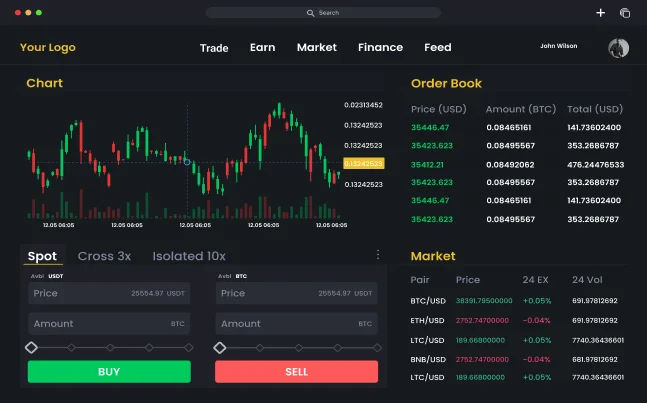 White Label Crypto Exchange Demo slide2
