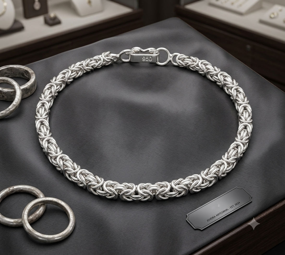 Pulsera de plata para varón  plata 950