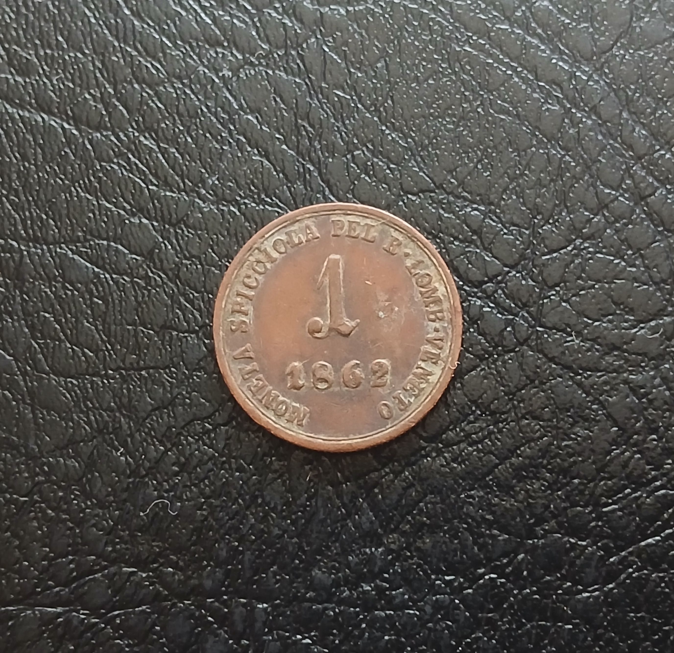 Un Soldo año 1862 de cobre