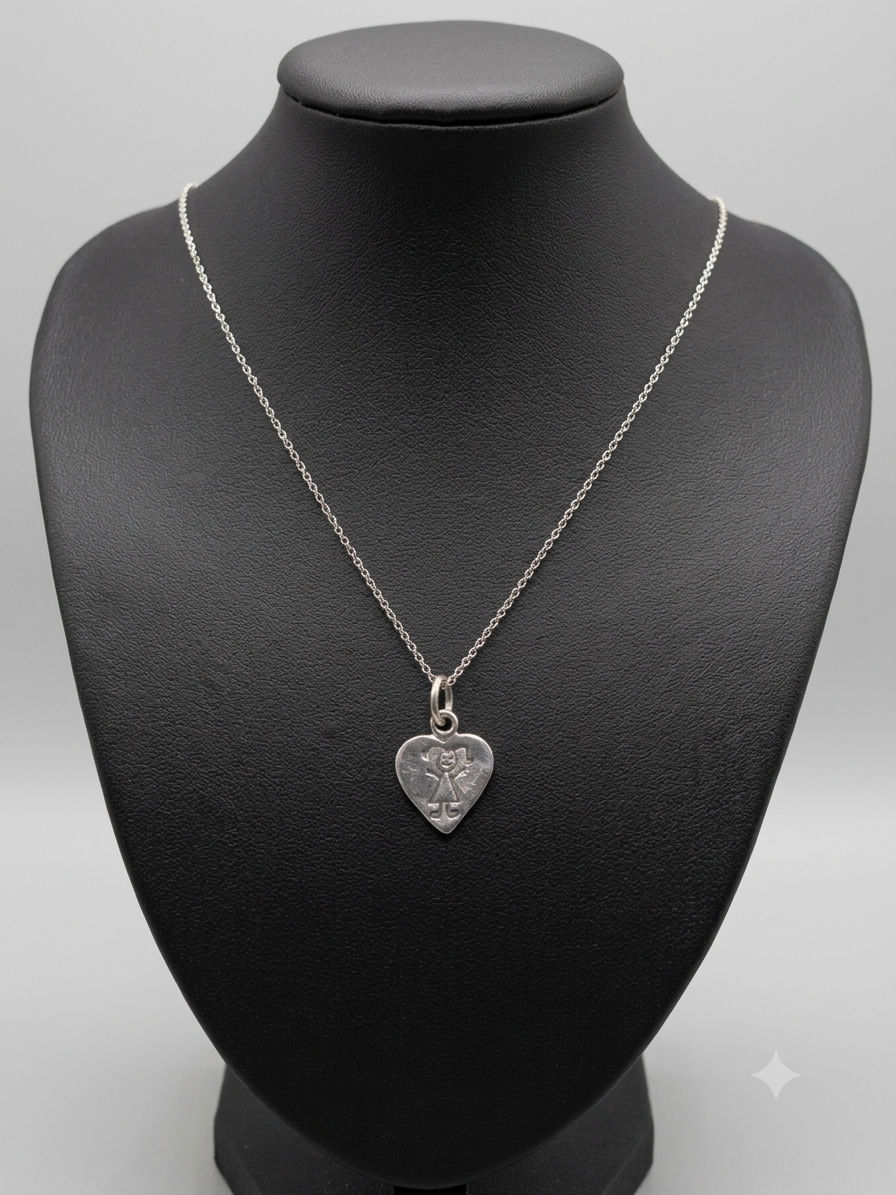Collar y dije de una niña plata 925