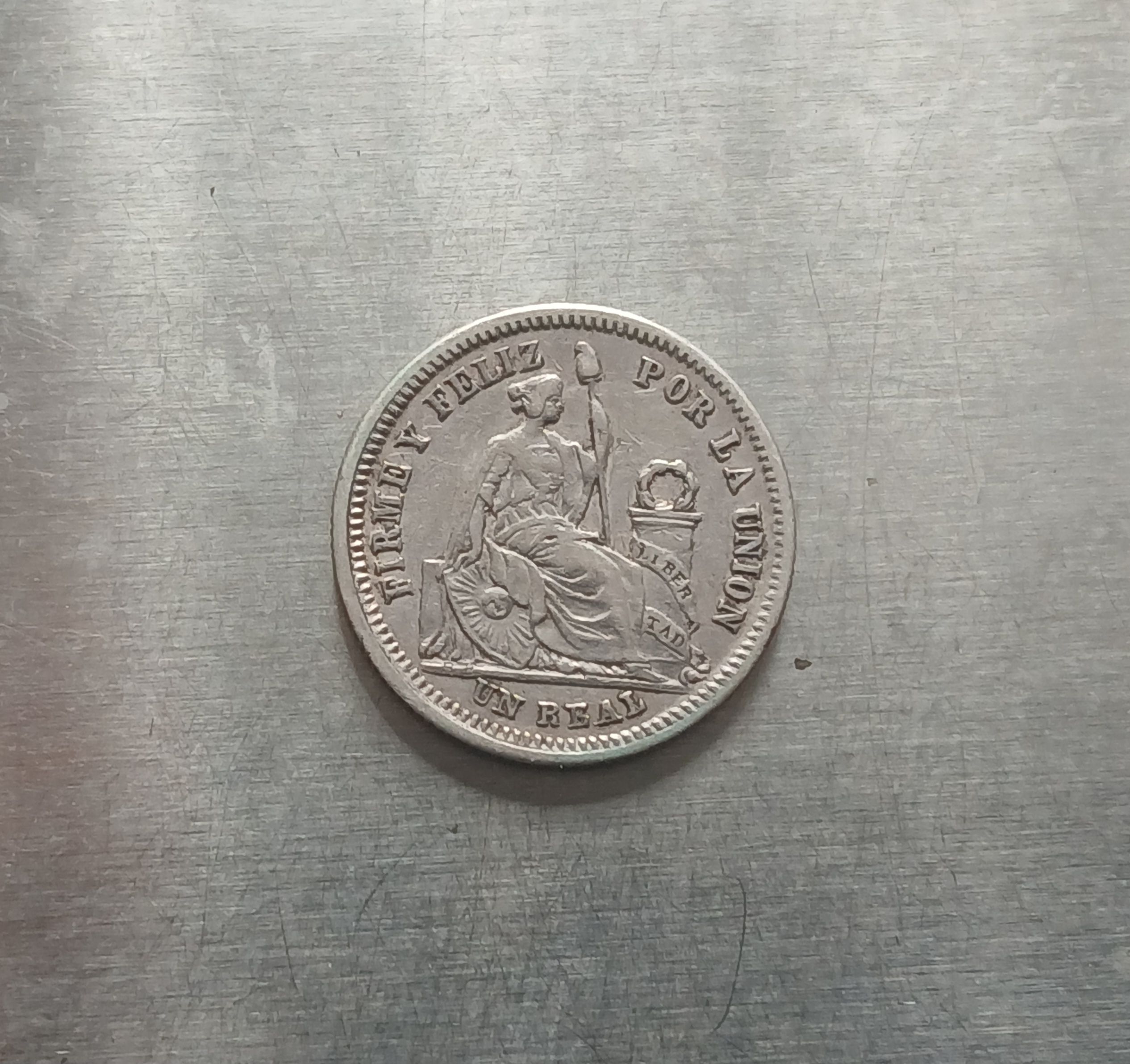 Venta un real transicional año 1859 plata 9 décimos