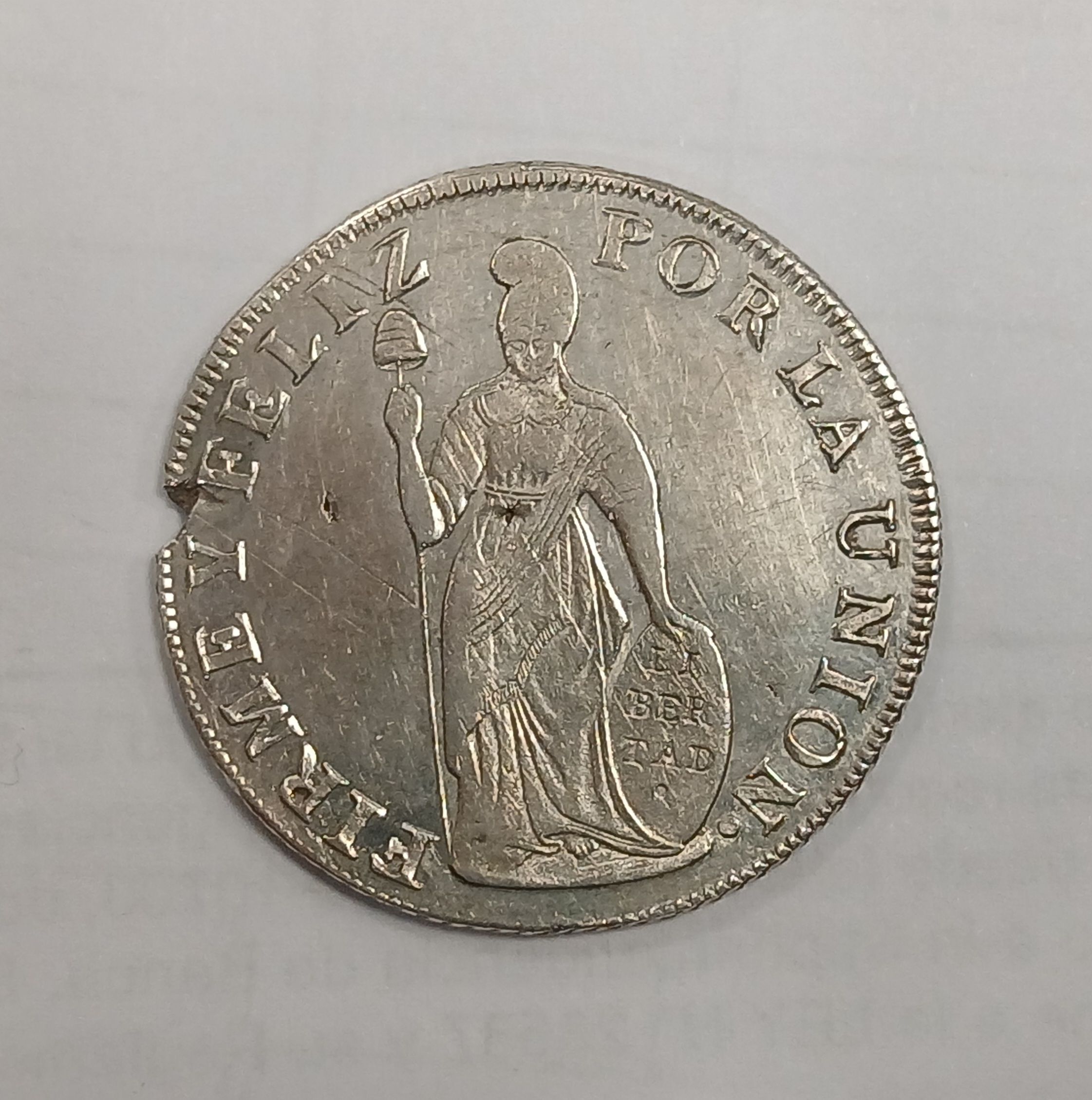 4 reales Ceca Arequipa año 1836