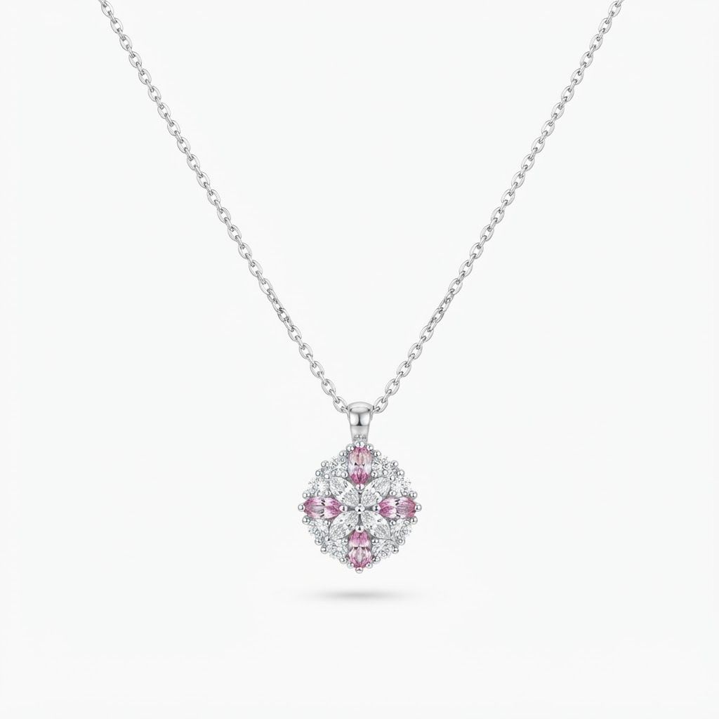 Collar Flor Vintage Glam – Plata 925