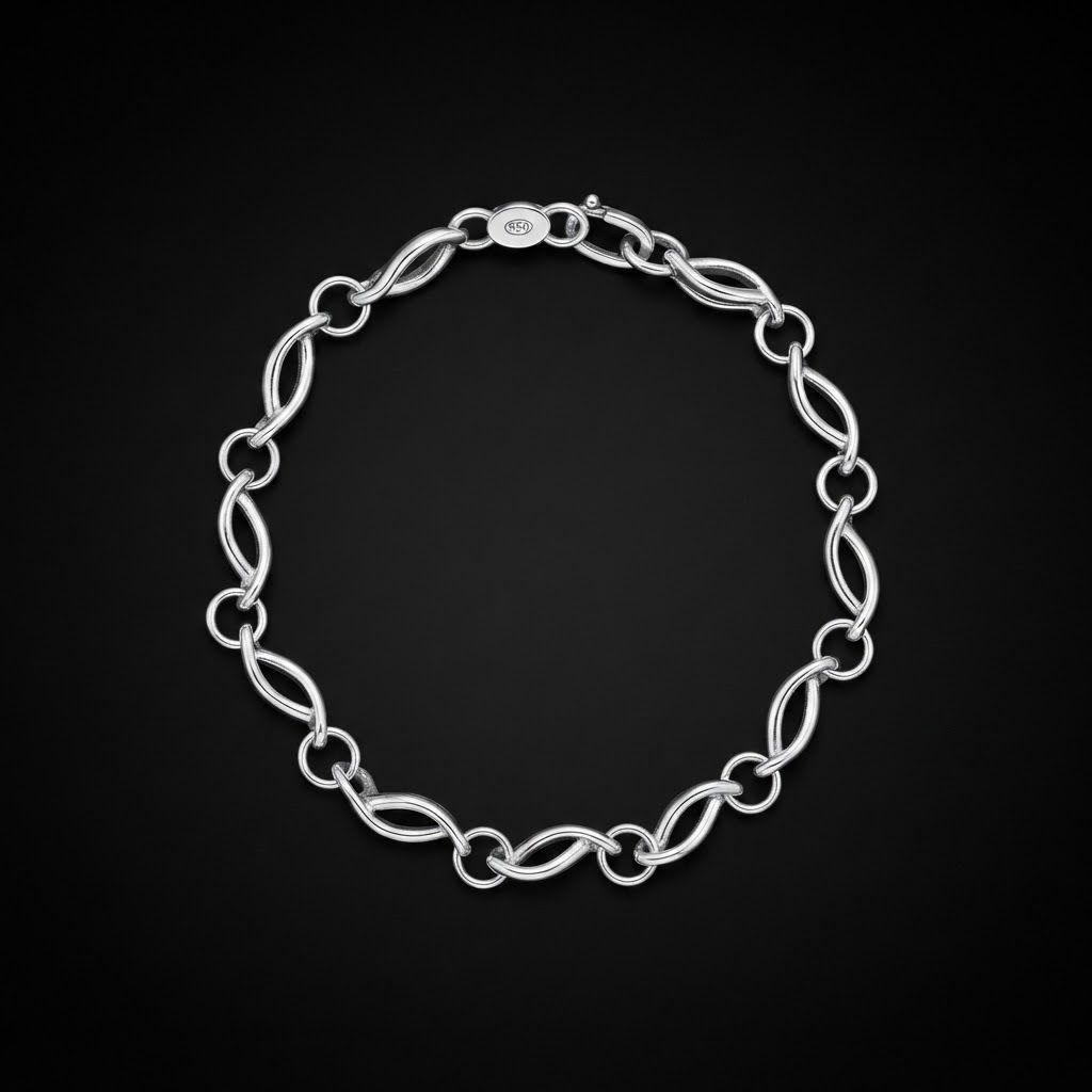 Gargantilla Eslabones Infinito – Plata 950