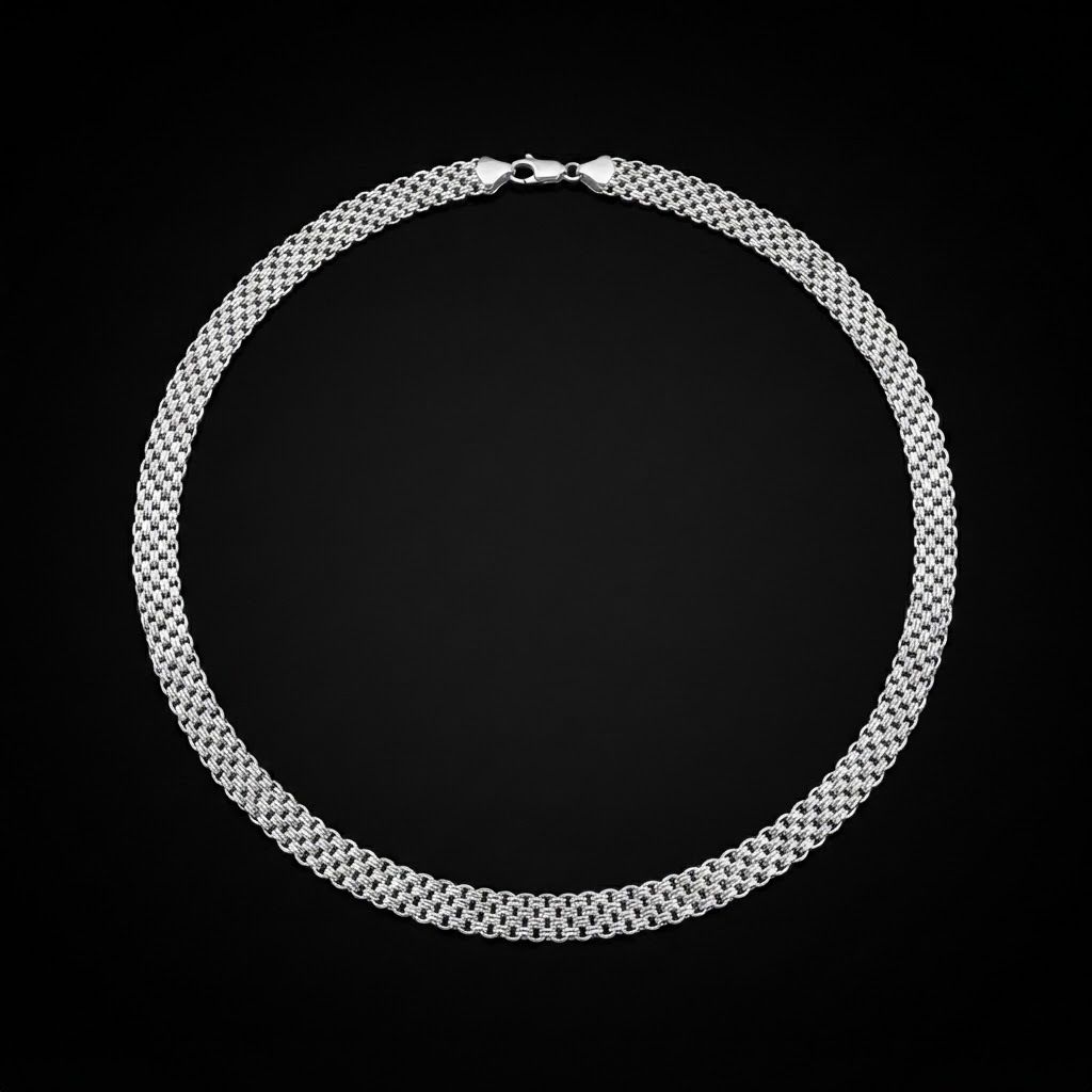Gargantilla de Malla – Plata 925