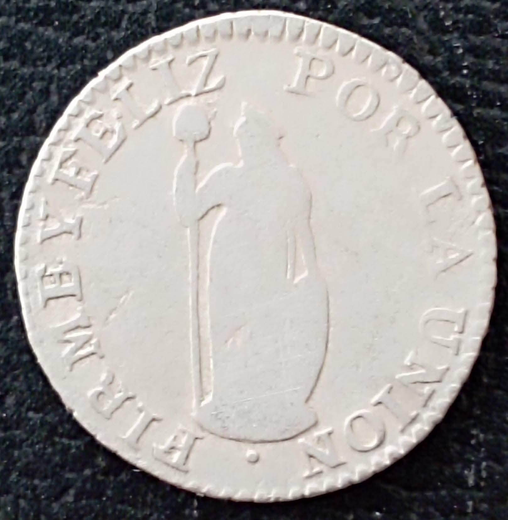 Medio real Arequipa 1836
