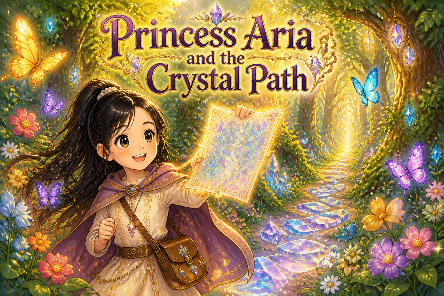 Princess Aria and the Crystal Path story cover