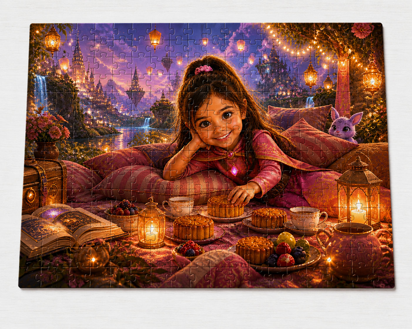 Character jigsaw puzzle pieces