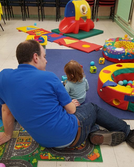 Children and families enjoying a Community Playlink playtime session