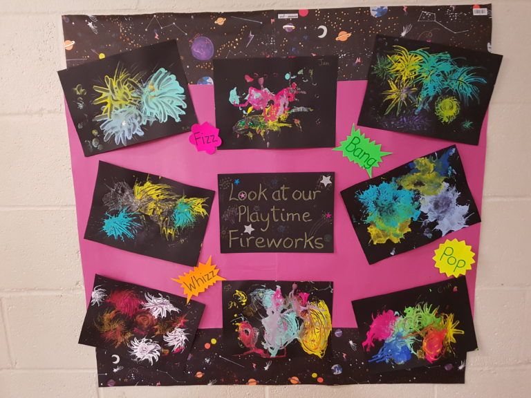 Creative play display at Community Playlink