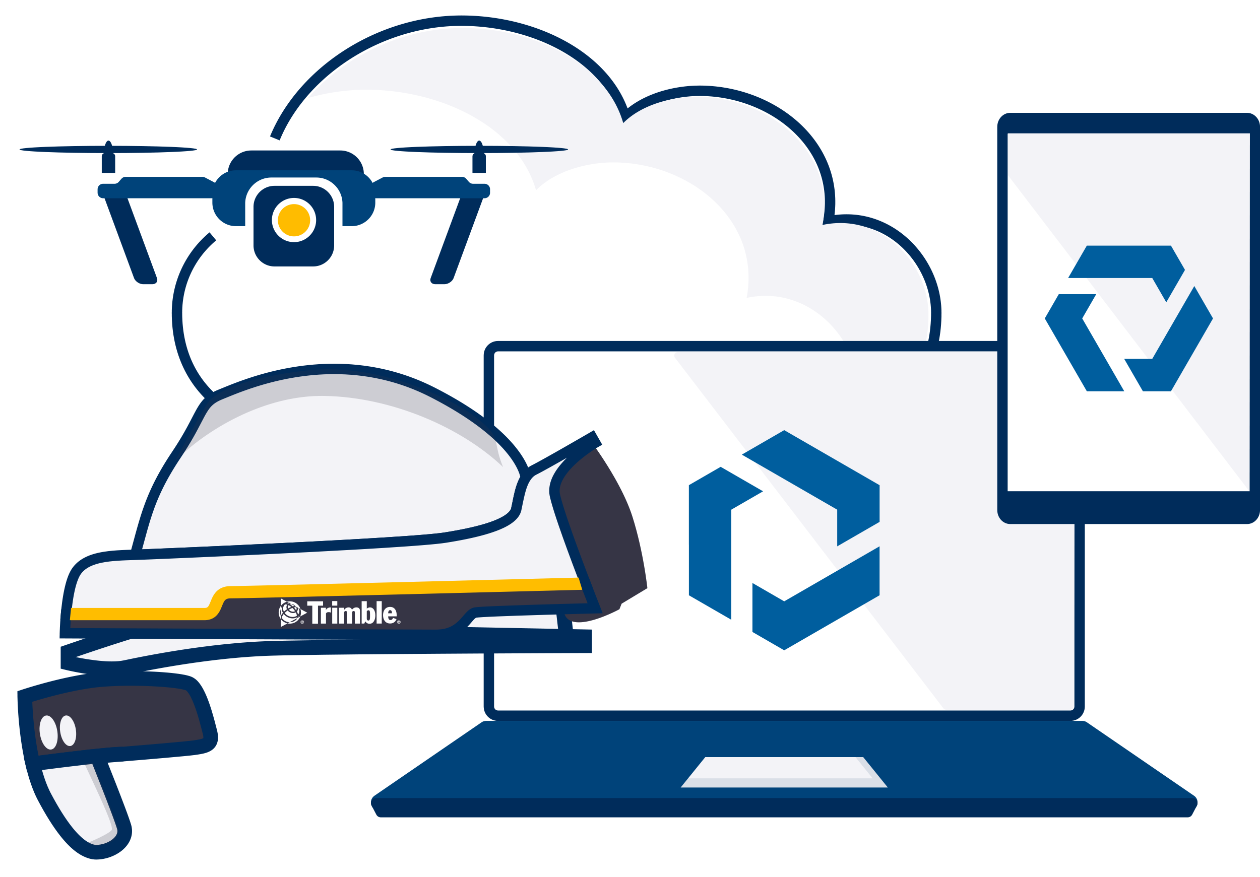 Trimble Connect ilustrace