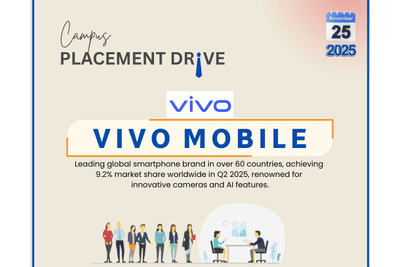 Campus Placement Drive with Vivo Mobile