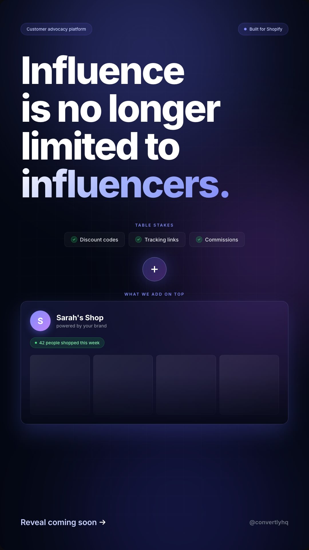 Launching Soon #newstart #productlaunch #CreatorCommerce #AffiliateMarketing #shopify