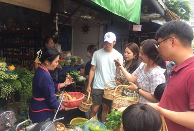 Explore a Morning Market and Cook Classic Thai Dishes in Silom