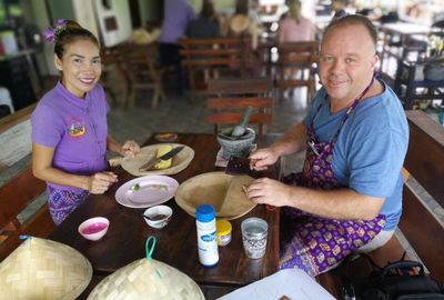 Private Class Morning & Evening with Fresh Ingredients at Organic Garden & Market