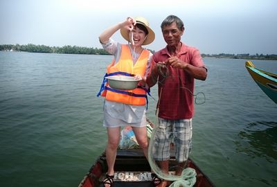 Eco Cooking Class & Fishing Tour on Bamboo Basket Boat