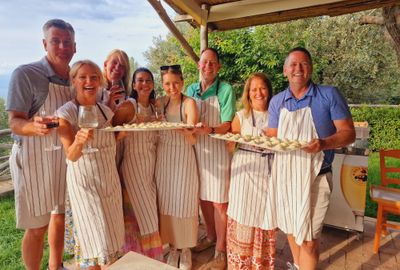 Hands-on Pasta and Pizza Master Class at Villa del Barone on the Sorrento Coast