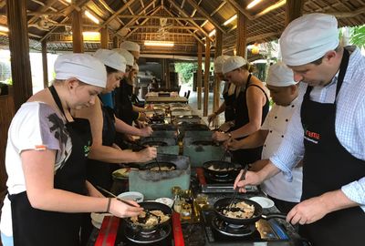 5가지 체험-쿠킹클래스, 시장투어, 바구니배, 물소타기, 발마사지(Sabirama Hoian Cooking Class)