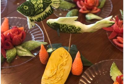 Professional Thai Fruit and Vegetable Carving Half Day Class