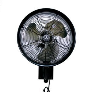 14" Wall Mounted Cabana Series Misting Fan - Black