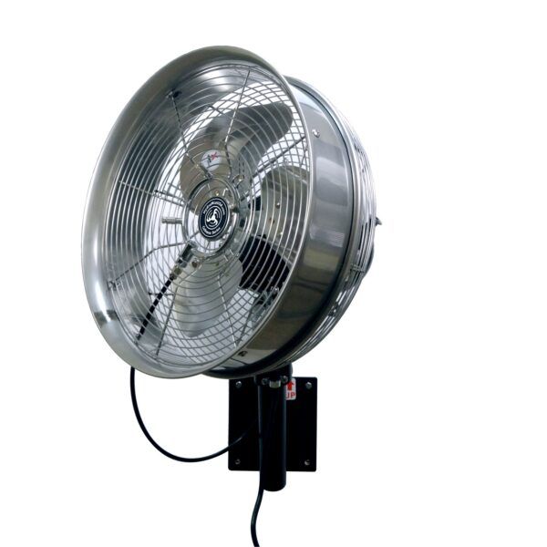 14" Wall Mounted Cabana Series Misting Fan - Stainless - Image 2