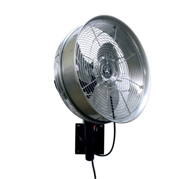14" Wall Mounted Cabana Series Misting Fan - Stainless - Image 3
