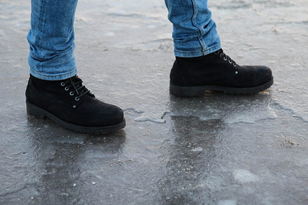 Walking on Winter Ice