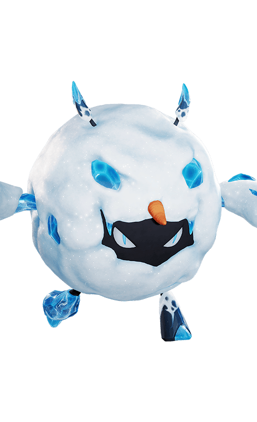 Bouldus in its Snowfield Form, No. 059 in the Aniimo Dex