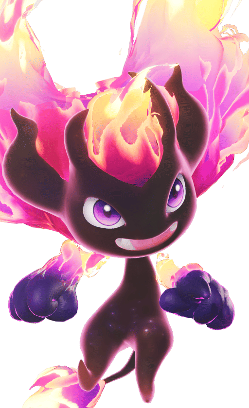 Flamerion in its Sea of Flowers Form, No. 028 in the Aniimo Dex