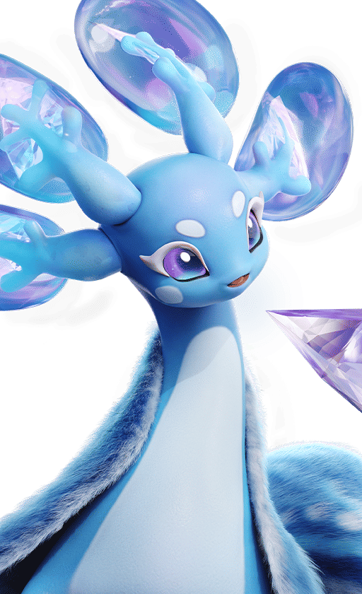 Glacy in its Basic Form, No. 016 in the Aniimo Dex