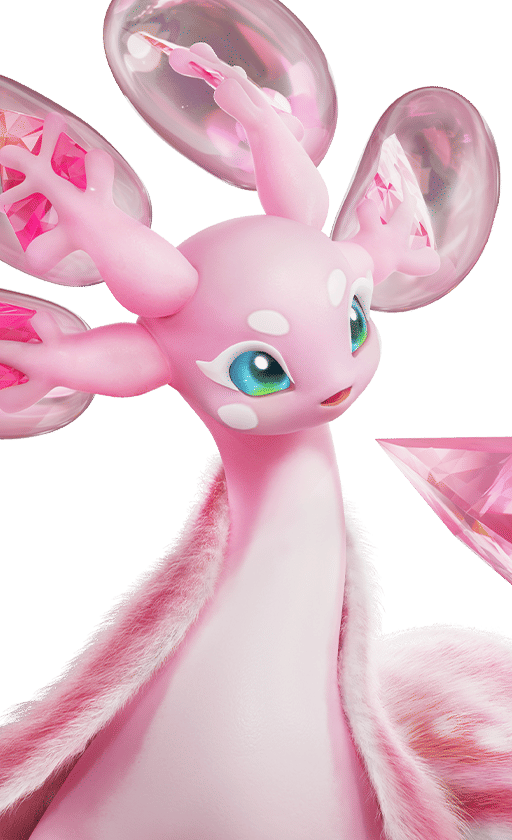 Glacy in its Sea of Flowers Form, No. 016 in the Aniimo Dex