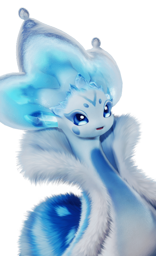 Glacy in its Snowfield Form, No. 016 in the Aniimo Dex