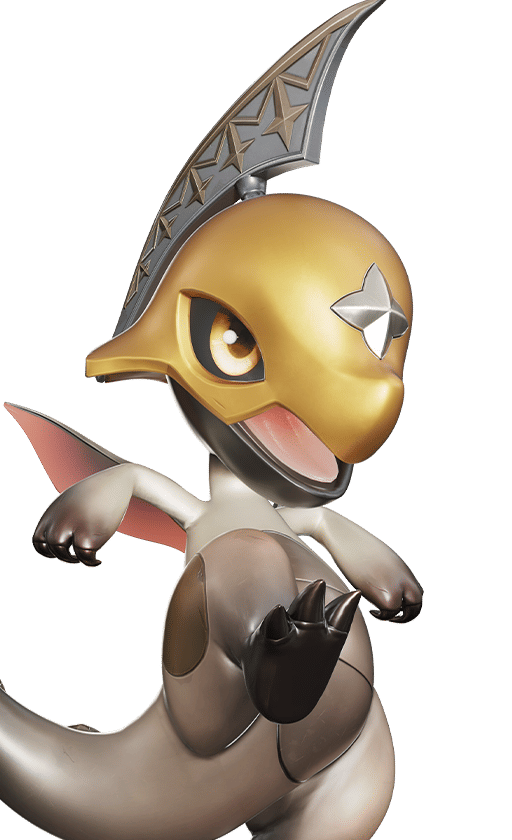 Helmwhelp in its Mountain Form, No. 066 in the Aniimo Dex