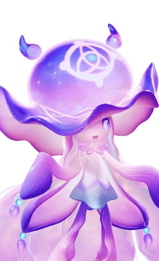 Luminelle in its Prismana Form, No. 080 in the Aniimo Dex