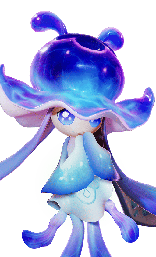 Luminelle in its Rainstorm Form, No. 080 in the Aniimo Dex