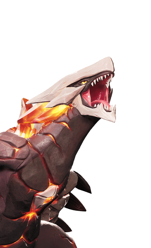 Magmarex in its Basic Form, No. 073 in the Aniimo Dex