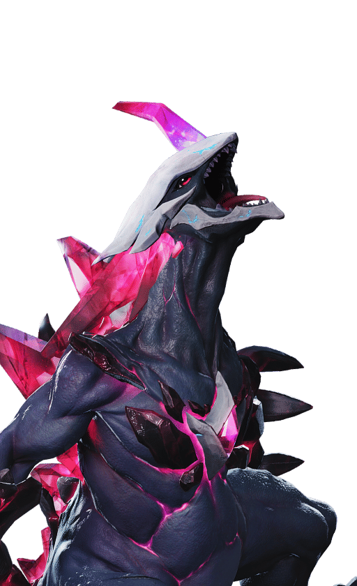 Magmarex in its Prismana Form, No. 073 in the Aniimo Dex